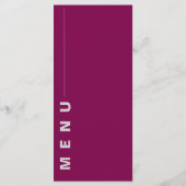 水彩色カラフルフローラフレーム結婚式 メニュー (裏面)