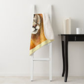 水彩色クーガーマウンテンライオンキャットワイルドライフ シェルパブランケット (インサイチュ)