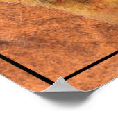 水彩色クーガーマウンテンライオンプーマトラックポステ ポスター (角)