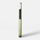 水彩色クーガーマウンテンライオンワイルドキャットキッテン iPhoneケース (左側面)