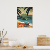 水彩色コスタリカ ポスター (キッチン)