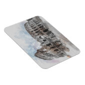 水彩色コロッセウムマグネット – ローマイタリアヴィンテージ マグネット (右側)