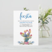 水彩色サボスフィエスタバースデーパーティー 招待状 (スタンド正面)