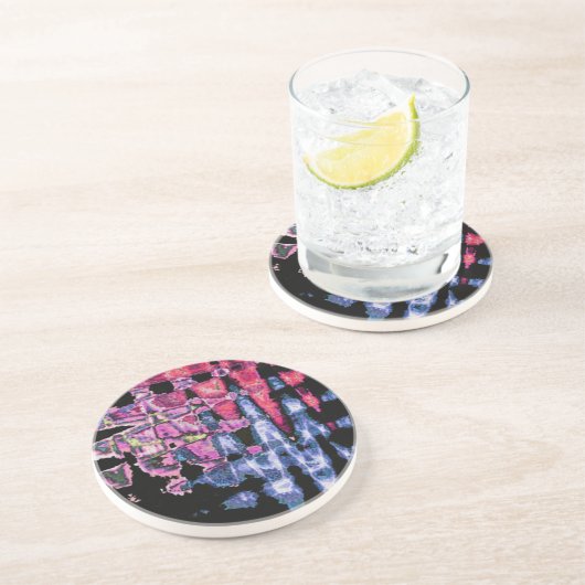 水彩色デザイン コースター (側面)