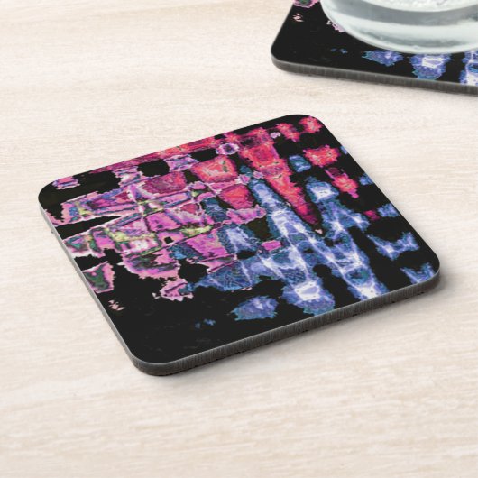 水彩色デザイン コースター (左側)