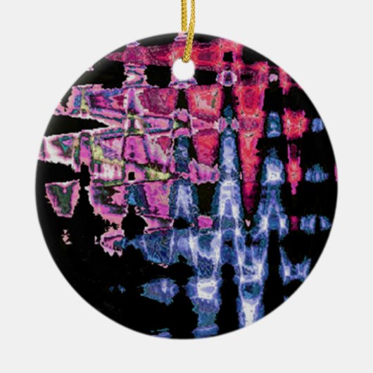 水彩色デザイン セラミックオーナメント (正面)