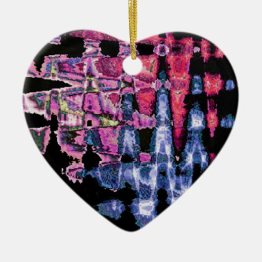 水彩色デザイン セラミックオーナメント (正面)