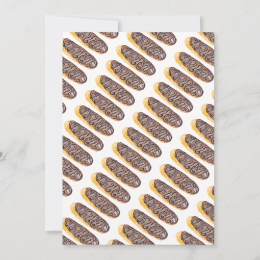 水彩色ドーナツ11誕生日スウィートエクラール 招待状 (裏面)