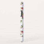 水彩色ネイビーコーラルフローラルパターン Case-Mate iPhoneケース (裏面/右)