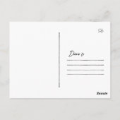 水彩色バンクーバーアイランドマップアート ポストカード (裏面)