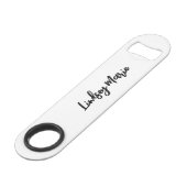 水彩色パーソナライズされたイルカボトルオープナー スピード栓抜き (裏面アングル)