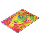 水彩色フェミニンの変貌 ノートブック (左側)