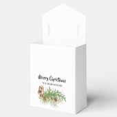 水彩色フクロウクリスマス フェイバーボックス (オープン)