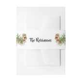 水彩色フクロウクリスマス 招待状ベリーバンド (正面例)