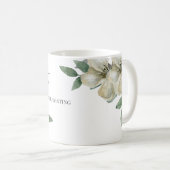 水彩色フローラは政治的に抵抗 コーヒーマグカップ (正面右)