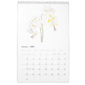 水彩色フローラカレンダー2024 カレンダー (1月 2027)