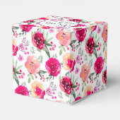 水彩色フローラ結婚ズサンキューフェイスボックス フェイバーボックス (裏面サイド)