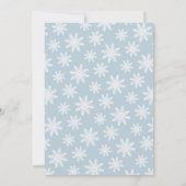 水彩色ペンギン少年ベイビーシャワー招待状 招待状 (裏面)