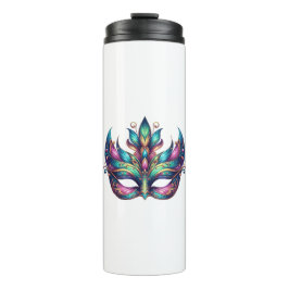 水彩色マルディグラスマスクカーニバル タンブラー