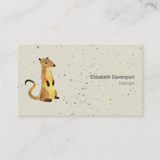 水彩色メルカートオンザベージュプロフェッショナル 名刺 (正面)