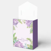 水彩色ラベンダーアジサイ結婚花 フェイバーボックス (オープン)