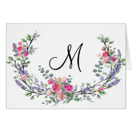 水彩色ラベンダーピンクワイルドバラとユーカリ