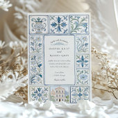 水彩色リスボンハンドア絵を描ズレ結婚ヨス 招待状