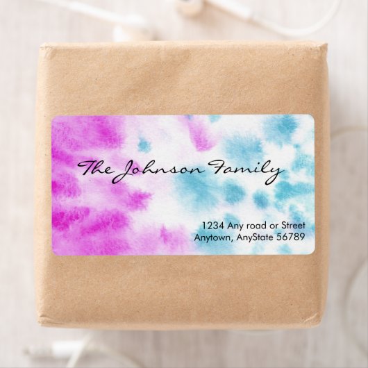 水彩色住所 シール (インサイチュ)
