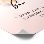 水彩色婚前小吃吧标志 ポスター (角)