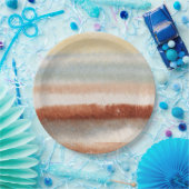 水彩色抽象芸術保保 ペーパープレート (パーティー)