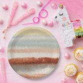 水彩色抽象芸術保保 ペーパープレート (パーティー)