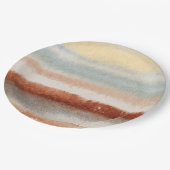 水彩色抽象芸術保保 ペーパープレート (アングル)