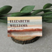 水彩色抽象芸術保保 名刺