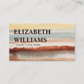 水彩色抽象芸術保保 名刺 (正面)