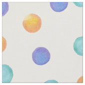 水彩色数々の水玉模様。 ファブリック (クローズアップ)