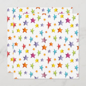 水彩色星装飾用クッション (正面/裏面)