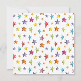 水彩色星装飾用クッション