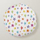 水彩色星装飾用クッション ラウンドクッション (裏面)