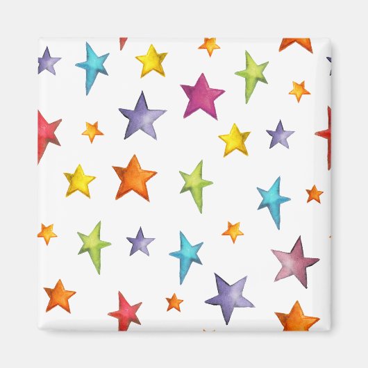 水彩色星 マグネット (正面)