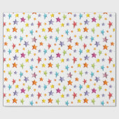 水彩色星 ラッピングペーパー (フラット)