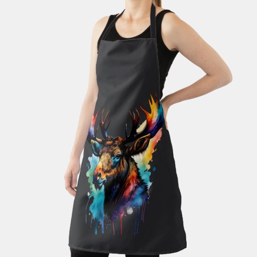 水彩色絵画の数々のムース エプロン (インサイチュ)