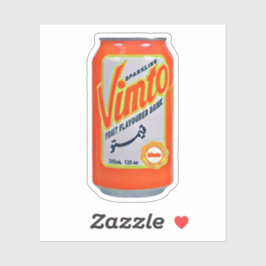 水彩色絵画のVimto Can Arab シール