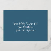 水彩色絵画抽象芸術ハヌカー（ユダヤ教）メノラー 箔シーズンカード (裏面)