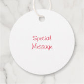 水彩色葉のリースと果実 フェイバータグ (裏面)