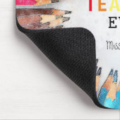 水彩色鉛筆 |最高の先生 マウスパッド (コーナー)