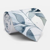 水彩色離れのネクタイ青と白 ネクタイ (ロール)