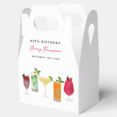 水彩色鸡尾酒派对饮品 生日派对 フェイバーボックス (オープン)