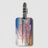 水彩色-カ絵画リフォルニアの夢 ラゲッジタグ (正面縦)