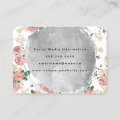 水彩艶消しヴィンテージ花柄 名刺 (裏面)