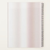 水彩芍薬の花 ウェディングプランナー プランナー手帳 (裏面)